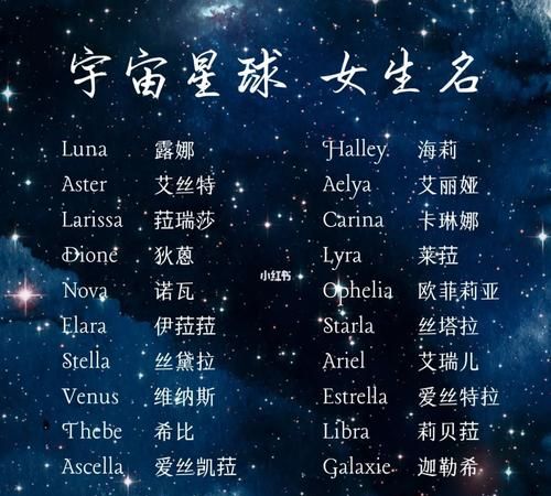 为星辰的女生英文名字,关于星星的英文名字女图4